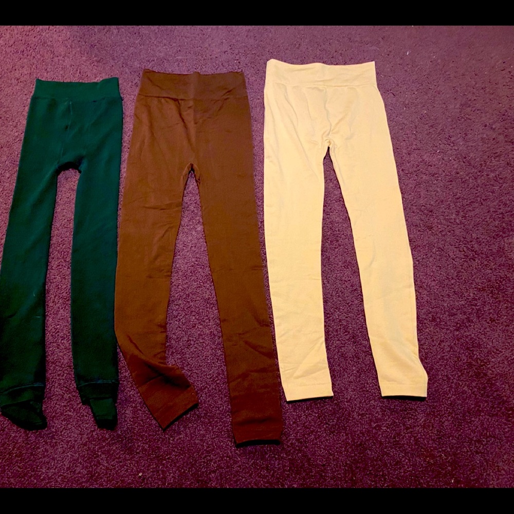 Fleece leggings. 7 colors. Buy all or pick. OS